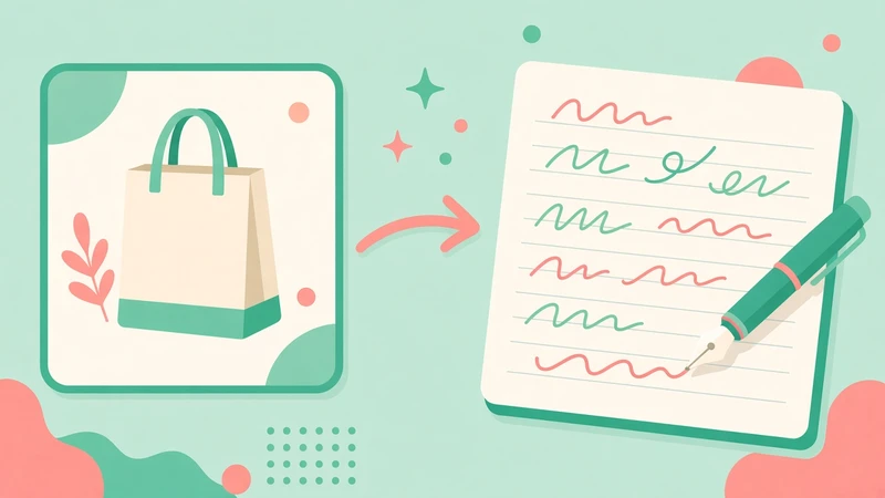 Turn one product photo into a caption that sells